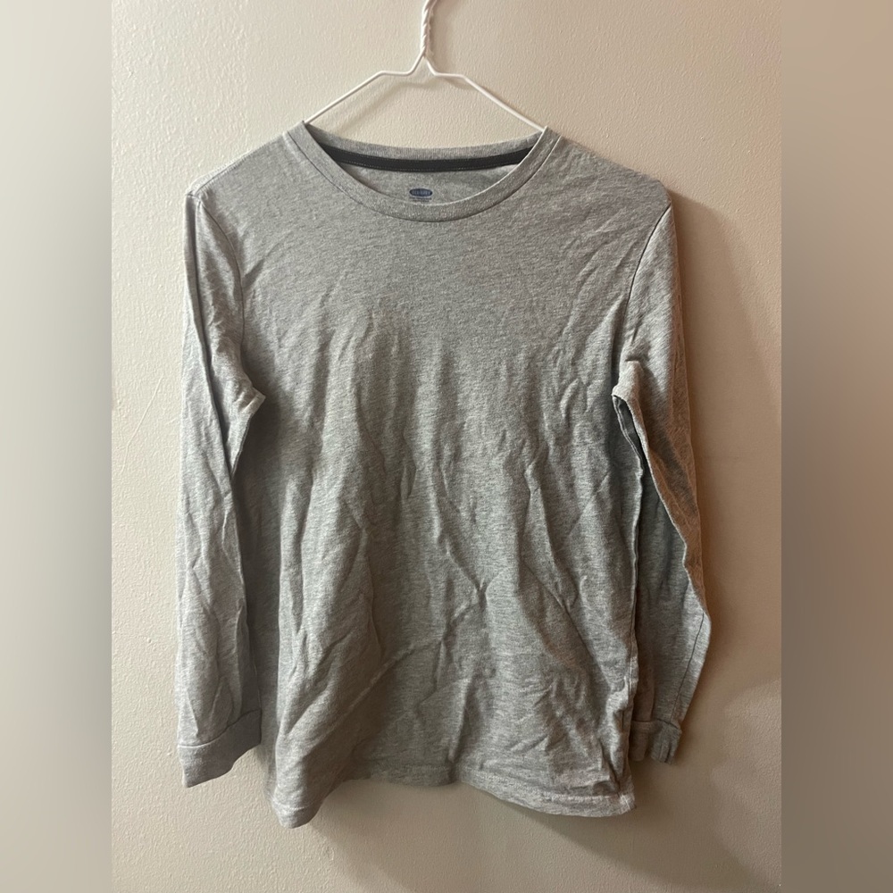 Old Navy Gray Long Sleeve Boys XL 14-16 Shirt Tote8